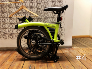 Foto von einem zusammklappbarem Dienstfahrrad