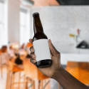 Foto mit einer Glasflasche drauf