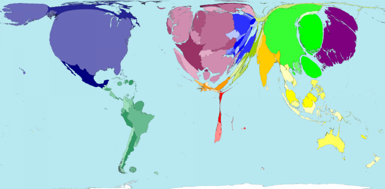 Graphische Darstellung der Welt, als Symbolbild für die Landakarten der Beratung